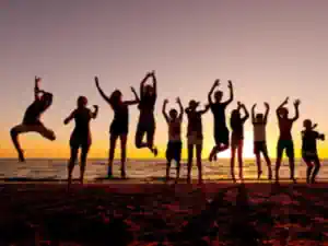 englisch-camp-spanien ein-sonnenuntergang-am-strand-im-englisch-camp-in-spanien