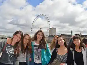 sprachreise-london-schueler unsere-sprach-schueler-in-london-vor-dem-london-eye