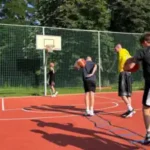 basketball-ferienlager Koordinationstraining mit dem Basketball