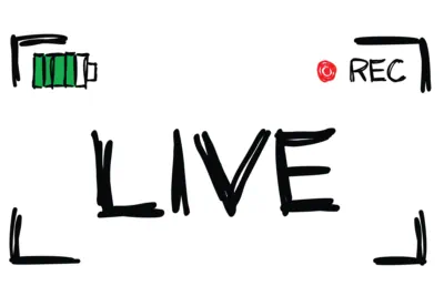 Achtung Kamera Live Aufnahme
